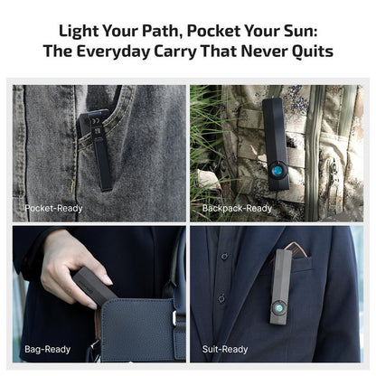 NESTILY ArkPro™ — 4-in-1 EDC Flashlight (Green Beam + UV + Flood + Spotlight | 1500 Lumens )